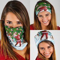 Funny Christmas Golf Shirt Mens Golf Neck Gaiter Santa Golfer Christmas - Wonder Print Shop