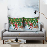Funny Christmas Golf Shirt Mens Golf Pillow Cover Santa Golfer Christmas - Wonder Print Shop