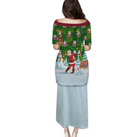 Custom Funny Christmas Golf Shirt Mens Golf Puletasi Santa Golfer Christmas - Wonder Print Shop