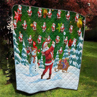 Funny Christmas Golf Shirt Mens Golf Quilt Santa Golfer Christmas - Wonder Print Shop