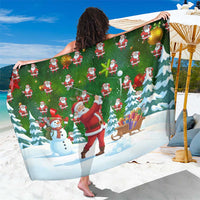 Funny Christmas Golf Shirt Mens Golf Sarong Santa Golfer Christmas - Wonder Print Shop