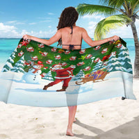 Funny Christmas Golf Shirt Mens Golf Sarong Santa Golfer Christmas - Wonder Print Shop