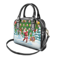 Funny Christmas Golf Shirt Mens Golf Shoulder Handbag Santa Golfer Christmas - Wonder Print Shop