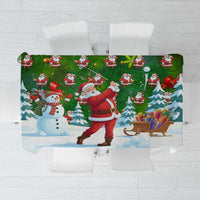 Funny Christmas Golf Shirt Mens Golf Tablecloth Santa Golfer Christmas - Wonder Print Shop