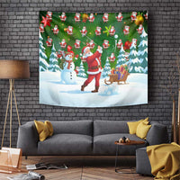 Funny Christmas Golf Shirt Mens Golf Tapestry Santa Golfer Christmas - Wonder Print Shop