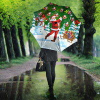 Funny Christmas Golf Shirt Mens Golf Umbrella Santa Golfer Christmas - Wonder Print Shop
