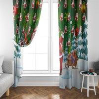 Funny Christmas Golf Shirt Mens Golf Window Curtain Santa Golfer Christmas - Wonder Print Shop