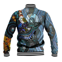 Kangaroo Aboriginal Pattern Dot Art Baseball Jacket - Wonder Print Shop