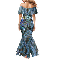 Kangaroo Aboriginal Pattern Dot Art Mermaid Dress - Wonder Print Shop