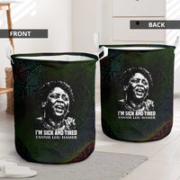 Fannie Lou Hamer Laundry Basket Im Sick and Tired Quote Design Bold Portrait and Civil Rights Movement Tribute - Wonder Print Shop