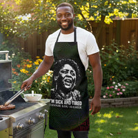 Fannie Lou Hamer Apron Im Sick and Tired Quote Design Bold Portrait and Civil Rights Movement Tribute - Wonder Print Shop