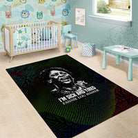 Fannie Lou Hamer Area Rug Im Sick and Tired Quote Design Bold Portrait and Civil Rights Movement Tribute - Wonder Print Shop