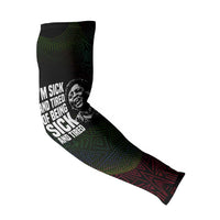 Fannie Lou Hamer Arm Sleeves Im Sick and Tired Quote Design Bold Portrait and Civil Rights Movement Tribute - Wonder Print Shop