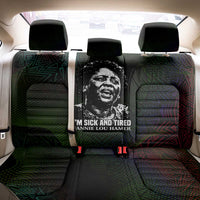 Fannie Lou Hamer Back Car Seat Cover Im Sick and Tired Quote Design Bold Portrait and Civil Rights Movement Tribute - Wonder Print Shop