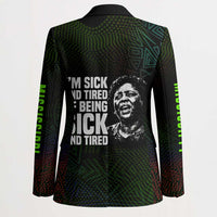Fannie Lou Hamer Blazer Im Sick and Tired Quote Design Bold Portrait and Civil Rights Movement Tribute - Wonder Print Shop