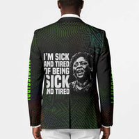 Fannie Lou Hamer Blazer Im Sick and Tired Quote Design Bold Portrait and Civil Rights Movement Tribute - Wonder Print Shop