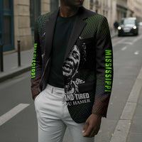 Fannie Lou Hamer Blazer Im Sick and Tired Quote Design Bold Portrait and Civil Rights Movement Tribute - Wonder Print Shop