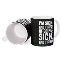Fannie Lou Hamer Ceramic Mug Im Sick and Tired Quote Design Bold Portrait and Civil Rights Movement Tribute - Wonder Print Shop