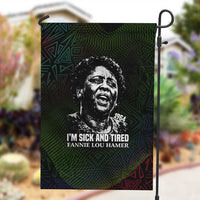 Fannie Lou Hamer Garden Flag Im Sick and Tired Quote Design Bold Portrait and Civil Rights Movement Tribute - Wonder Print Shop