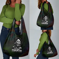 Fannie Lou Hamer Grocery Bag Im Sick and Tired Quote Design Bold Portrait and Civil Rights Movement Tribute - Wonder Print Shop