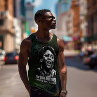 Fannie Lou Hamer Men Tank Top Im Sick and Tired Quote Design Bold Portrait and Civil Rights Movement Tribute - Wonder Print Shop