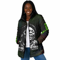 Fannie Lou Hamer Padded Jacket Im Sick and Tired Quote Design Bold Portrait and Civil Rights Movement Tribute - Wonder Print Shop