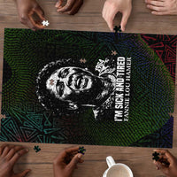 Fannie Lou Hamer Puzzle Im Sick and Tired Quote Design Bold Portrait and Civil Rights Movement Tribute - Wonder Print Shop