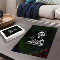 Fannie Lou Hamer Puzzle Im Sick and Tired Quote Design Bold Portrait and Civil Rights Movement Tribute - Wonder Print Shop