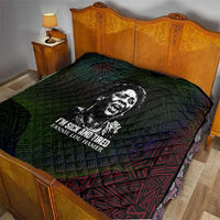 Fannie Lou Hamer Quilt Im Sick and Tired Quote Design Bold Portrait and Civil Rights Movement Tribute - Wonder Print Shop
