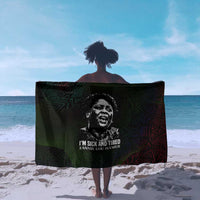 Fannie Lou Hamer Sarong Im Sick and Tired Quote Design Bold Portrait and Civil Rights Movement Tribute - Wonder Print Shop
