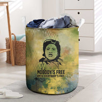 Fannie Lou Hamer Laundry Basket Unbossable Quote Design Protest Silhouettes and Voting Rights Tribute - Wonder Print Shop