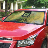 Fannie Lou Hamer Auto Sun Shade Unbossable Quote Design Protest Silhouettes and Voting Rights Tribute - Wonder Print Shop