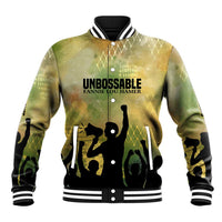 Fannie Lou Hamer Baseball Jacket Unbossable Quote Design Protest Silhouettes and Voting Rights Tribute - Wonder Print Shop