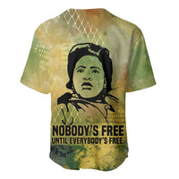 Fannie Lou Hamer Baseball Jersey Unbossable Quote Design Protest Silhouettes and Voting Rights Tribute - Wonder Print Shop