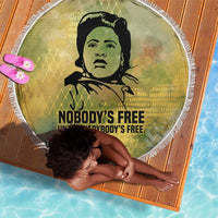 Fannie Lou Hamer Beach Blanket Unbossable Quote Design Protest Silhouettes and Voting Rights Tribute - Wonder Print Shop