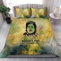 Fannie Lou Hamer Bedding Set Unbossable Quote Design Protest Silhouettes and Voting Rights Tribute - Wonder Print Shop