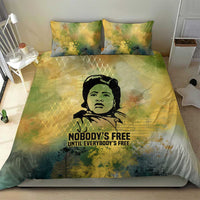 Fannie Lou Hamer Bedding Set Unbossable Quote Design Protest Silhouettes and Voting Rights Tribute - Wonder Print Shop
