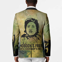 Fannie Lou Hamer Blazer Unbossable Quote Design Protest Silhouettes and Voting Rights Tribute - Wonder Print Shop