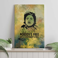 Fannie Lou Hamer Canvas Wall Art Unbossable Quote Design Protest Silhouettes and Voting Rights Tribute - Wonder Print Shop
