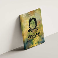 Fannie Lou Hamer Canvas Wall Art Unbossable Quote Design Protest Silhouettes and Voting Rights Tribute - Wonder Print Shop