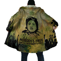 Fannie Lou Hamer Cloak Unbossable Quote Design Protest Silhouettes and Voting Rights Tribute - Wonder Print Shop