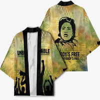 Fannie Lou Hamer Kimono Unbossable Quote Design Protest Silhouettes and Voting Rights Tribute - Wonder Print Shop