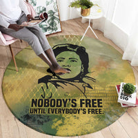 Fannie Lou Hamer Round Carpet Unbossable Quote Design Protest Silhouettes and Voting Rights Tribute - Wonder Print Shop