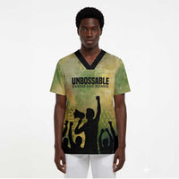 Fannie Lou Hamer Scrub Top Unbossable Quote Design Protest Silhouettes and Voting Rights Tribute - Wonder Print Shop