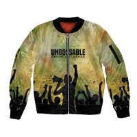 Fannie Lou Hamer Sleeve Zip Bomber Jacket Unbossable Quote Design Protest Silhouettes and Voting Rights Tribute - Wonder Print Shop