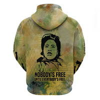 Fannie Lou Hamer Zip Hoodie Unbossable Quote Design Protest Silhouettes and Voting Rights Tribute - Wonder Print Shop