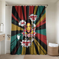 Fannie Lou Hamer Bathroom Set with Pop Art Comic Style Design Bold Quote and Civil Rights Tribute - Wonder Print Shop