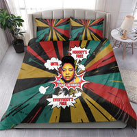 Fannie Lou Hamer Bedding Set with Pop Art Comic Style Design Bold Quote and Civil Rights Tribute - Wonder Print Shop