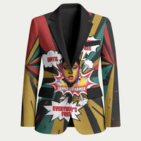 Fannie Lou Hamer Blazer with Pop Art Comic Style Design Bold Quote and Civil Rights Tribute - Wonder Print Shop