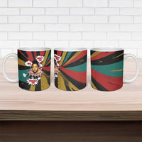 Fannie Lou Hamer Ceramic Mug with Pop Art Comic Style Design Bold Quote and Civil Rights Tribute - Wonder Print Shop